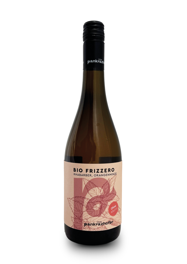 Bio Frizzero Rhabarber, Orangenminze 0,75l (Alkoholfrei)